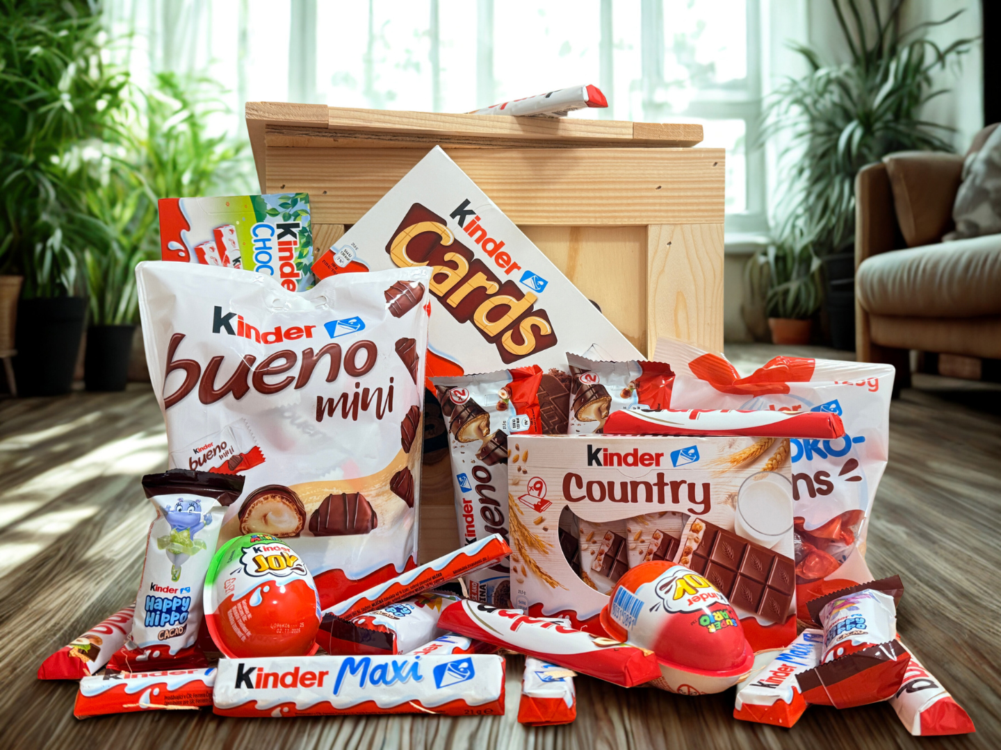 Superkisten mit Kinderschokolade