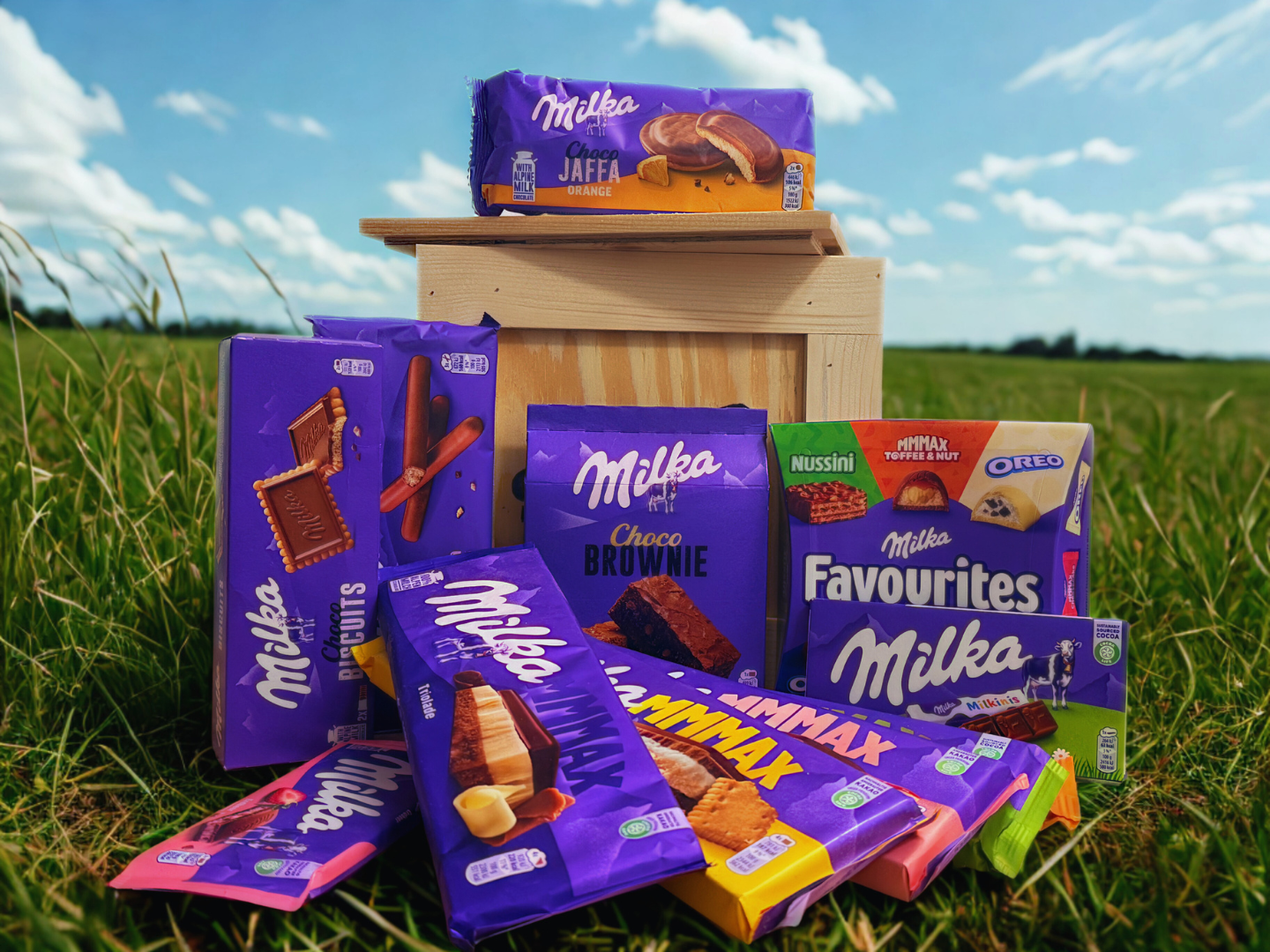 Superkisten mit Milka XXL