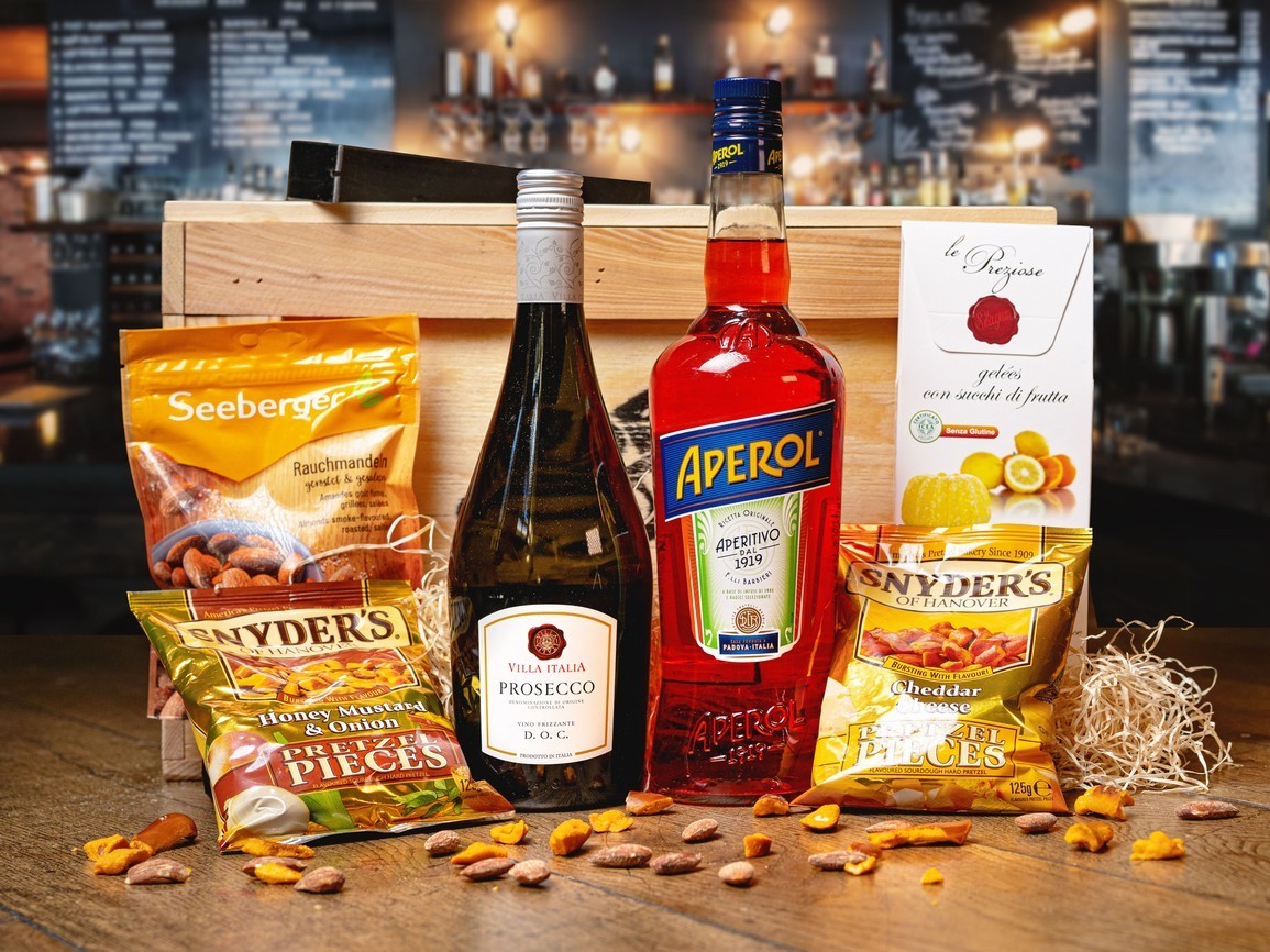 Superkisten mit Aperol