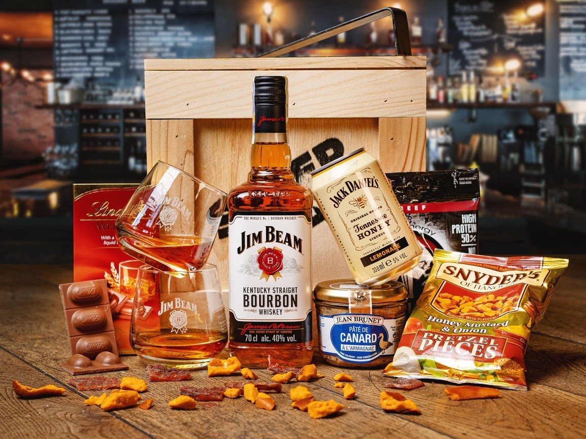 Superkisten mit Whisky Jim Beam